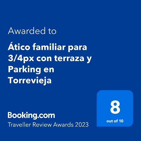 Atico Familiar 3/4px Con Terraza Y Parking En
